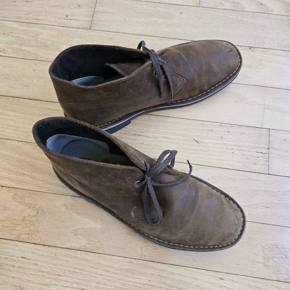Clarks | Bushacre 2 brown leather collegiate chukka boots | MENS 9.5 - Picture 3 of 11
